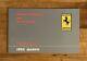 1984 Ferrari Warranty Card And Service Book (297/84) Blank, New Old Stock