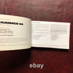 2006 Hummer H1 Alpha Duramax Diesel New Old Stock Owners Manual Book Guide All
