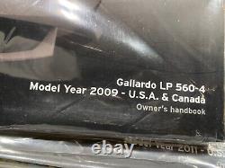 2009 Lamborghini Gallardo Lp 560-4 Owners Manual Lp560 560 (nos) New Old Stock