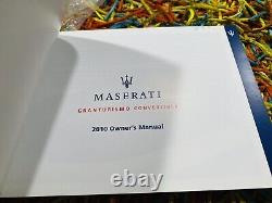 2010 Maserati Granturismo Convertible Owners Manual Only (nos) New Old Stock