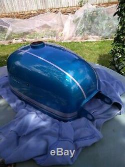 Blue/Silver Suzuki B120P Petrol tank (NOS)