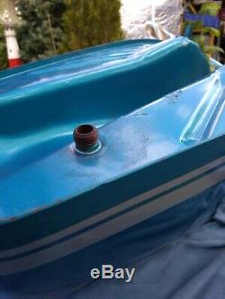 Blue/Silver Suzuki B120P Petrol tank (NOS)