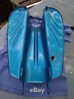 Blue/Silver Suzuki B120P Petrol tank (NOS)