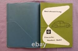 Board folder + operating instructions VW Beetle + price list work prices etc. 8/1960 NOS