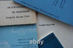 Board folder + operating instructions VW Beetle + price list work prices etc. 8/1960 NOS