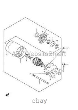 Brand New Oem Suzuki Starter Motor 09-16 Gsxr1000 Nos $100 Below Dealer Cost