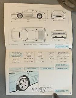 Ferrari 348 GT Competizione Owners Manual (823/94) Original New Old Stock