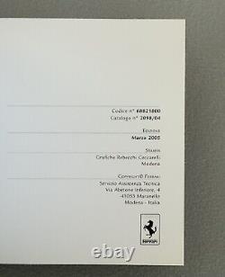 Ferrari F430 Warranty and Service manual (2098/04) BLANK, New Old Stock