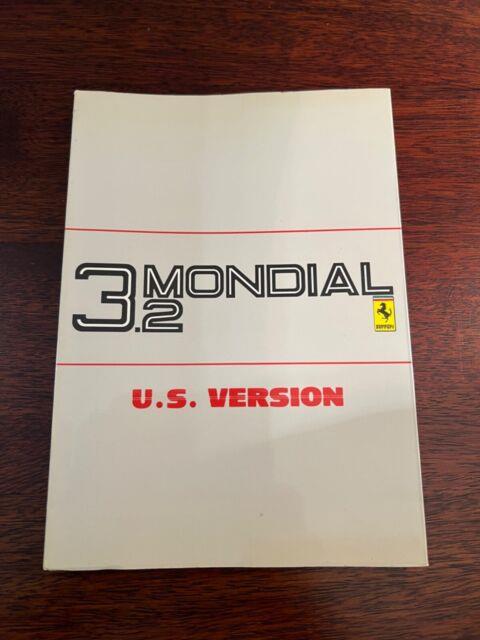 Ferrari Mondial 3.2 Mondial Owners Manual Handbook New Old Stock 481/87