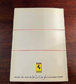 Ferrari Mondial 3.2 Mondial owners manual handbook new old stock 481/87
