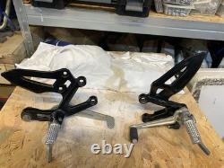GSXS1000S Front Footrests (Rear Setts) Powder Coated Black New Old Stock