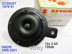 Genuine Suzuki GT250 X7 Horn 12V 1978-1981 NOS GN250 HORN Beeper OEM 38500-38390