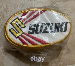 LOT OF 25 Vintage 70s SUZUKI Motorcycle Racing Dealer Sew On Oval Patch NOS