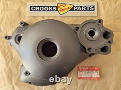 NOS 11341-01A10 TS125X 1986 to 1988 Genuine Suzuki Black Clutch Cover with marks