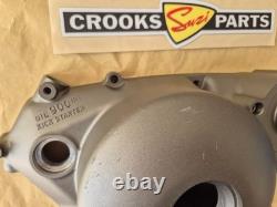 NOS 11341-01A10 TS125X 1986 to 1988 Genuine Suzuki Black Clutch Cover with marks