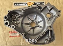 NOS 11341-01A10 TS125X 1986 to 1988 Genuine Suzuki Black Clutch Cover with marks