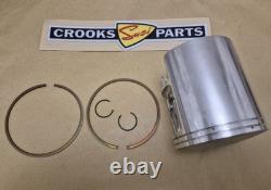 NOS 12110-41791 & 12140-41791 RM370 +. 75mm Genuine Suzuki Piston & Ring Set