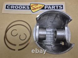 NOS 12110-41791 & 12140-41791 RM370 +. 75mm Genuine Suzuki Piston & Ring Set
