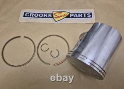 NOS 12110-41791 & 12140-41791 RM370 +. 75mm Genuine Suzuki Piston & Ring Set