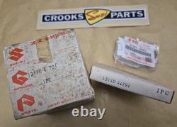 NOS 12110-41791 & 12140-41791 RM370 +. 75mm Genuine Suzuki Piston & Ring Set