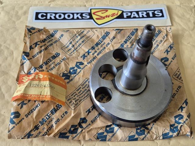 Nos 12261-41500 Pe175 C 1978 Genuine Suzuki Left Hand Crankshaft Half