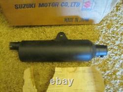 NOS 1975-78 Suzuki RM100 RM125 Exhaust Pipe Muffler NEW Silencer Spark Arrestor