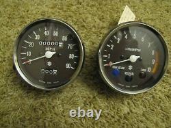 NOS 1977-79 Suzuki TS125 TS185 TS250 Speedometer Tachometer NEW Gauges TS Speedo