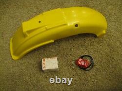 NOS 1978-79 Suzuki PE250 PE175 Original Rear Fender NEW Yellow Plastic PE 250