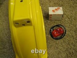 NOS 1978-79 Suzuki PE250 PE175 Original Rear Fender NEW Yellow Plastic PE 250