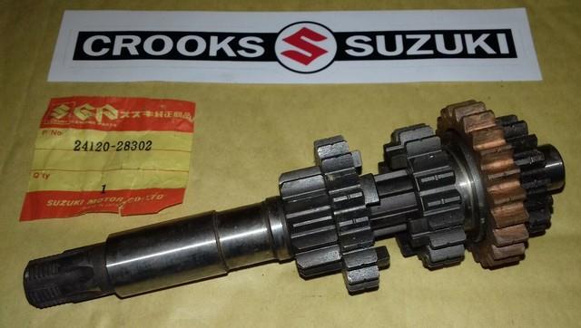 Nos 24120-28302 Tm100 / Tm125 Genuine Suzuki Clutch Countershaft Assy