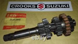 NOS 24120-28302 TM100 / TM125 Genuine Suzuki Clutch Countershaft Assy