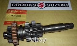 NOS 24120-28302 TM100 / TM125 Genuine Suzuki Clutch Countershaft Assy
