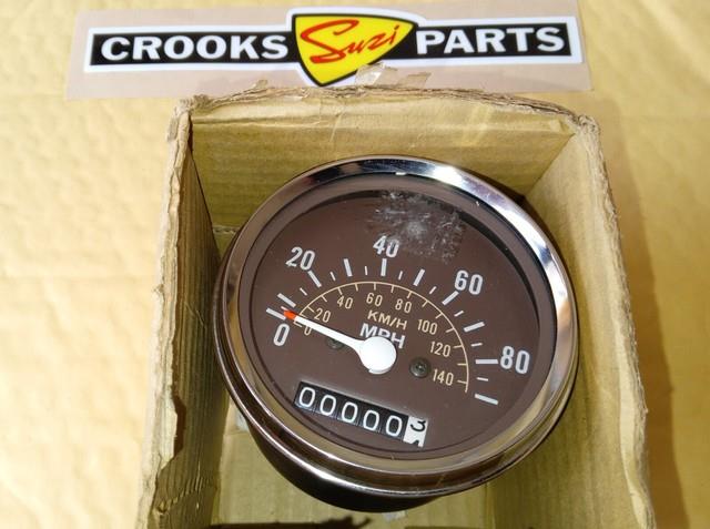 Nos 34110-48640 Ts100 C 1978 Genuine Suzuki Speedometer Assy. / Speedo