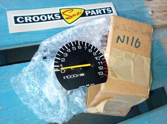 Nos 34220-36a00 Rg125 1986 To 1988 Genuine Suzuki Tachometer Assy. / Rev Counter