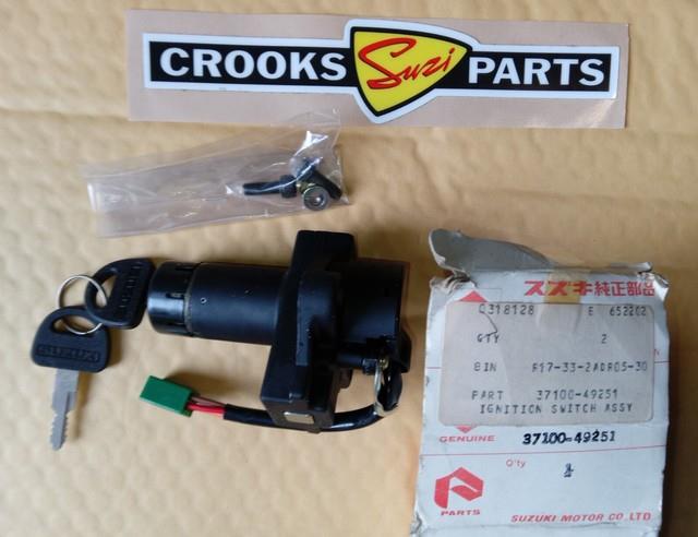 Nos 37100-49251 Gsx1100 Esd 1983 Ignition Switch And Steering Lock Assy. Obsolete