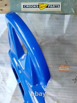 NOS 51202-44B11-38K DR750 1989 Suzuki Blue Front Brake Disc Cover / Fork Cover