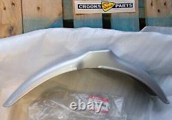 NOS 53111-46401-13L RM50 / DS80 C 1978 Genuine Suzuki Silver Front Mudguard NOS 53111-46401-13L RM50 / DS80 C 1978 Genuine Suzuki Silver Front Mudguard
