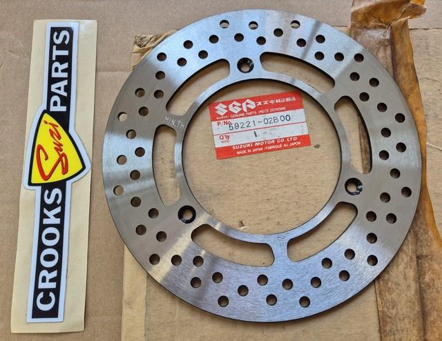Nos 59221-02b00 Rm80 1986 To 1988 Genuine Suzuki Front Brake Disc, Now Obsolete