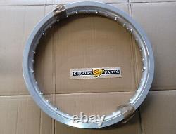 NOS 65311-20510 1983 RM80HD 18 x 1.85 Genuine Suzuki Silver Ally Rear Wheel Rim