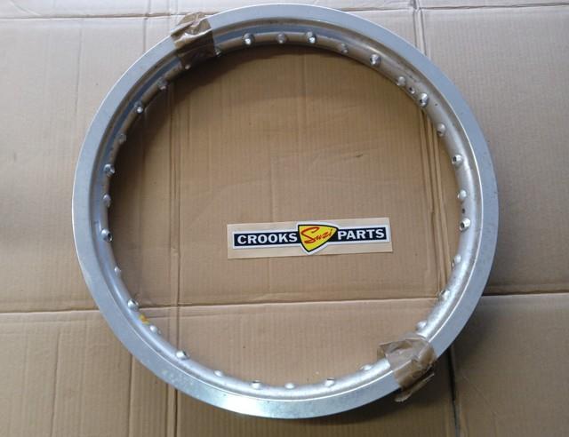 Nos 65311-20510 1983 Rm80hd 18 X 1.85 Genuine Suzuki Silver Ally Rear Wheel Rim