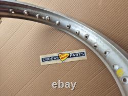 NOS 65311-20520 RM80 HE 1984 18 x 1.85 Genuine Suzuki Silver Ally Rear Wheel Rim