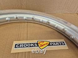 NOS 65311-27C00 RM125 K 1989 Genuine Suzuki Silver Ally Rear Wheel Rim 1.85x18