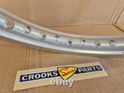 NOS 65311-27C00 RM125 K 1989 Genuine Suzuki Silver Ally Rear Wheel Rim 1.85x18
