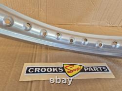 NOS 65311-27C00 RM125 K 1989 Genuine Suzuki Silver Ally Rear Wheel Rim 1.85x18