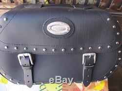 NOS Genuine leather Saddlebags Set Suzuki VL1500LC Intruder
