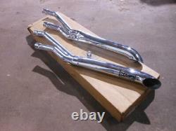 NOS Mac Chrome 4 into 2 Slip On Turn Out Mufflers Exhaust Suzuki 78-80 GS1000