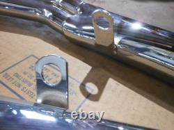 NOS Mac Chrome 4 into 2 Slip On Turn Out Mufflers Exhaust Suzuki 78-80 GS1000