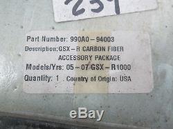 NOS Suzuki GSXR Carbon Fiber Accessory Package 2005 2007 GSXR1000 990A0-94003