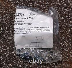 NOS Suzuki Samurai Soft Top 86- 94 Kayline brand USA Made (new but has a tear)