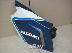 NOS cowling cover LH side Suzuki 1987 GSX-R1100 H white / blue 94440-06B20-9HJ